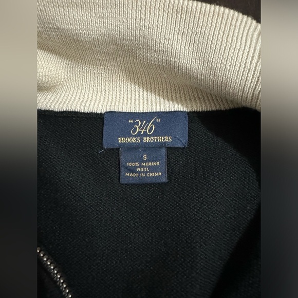 “346” Brooks Brothers Half- Zip Sweater - Picture 2 of 4